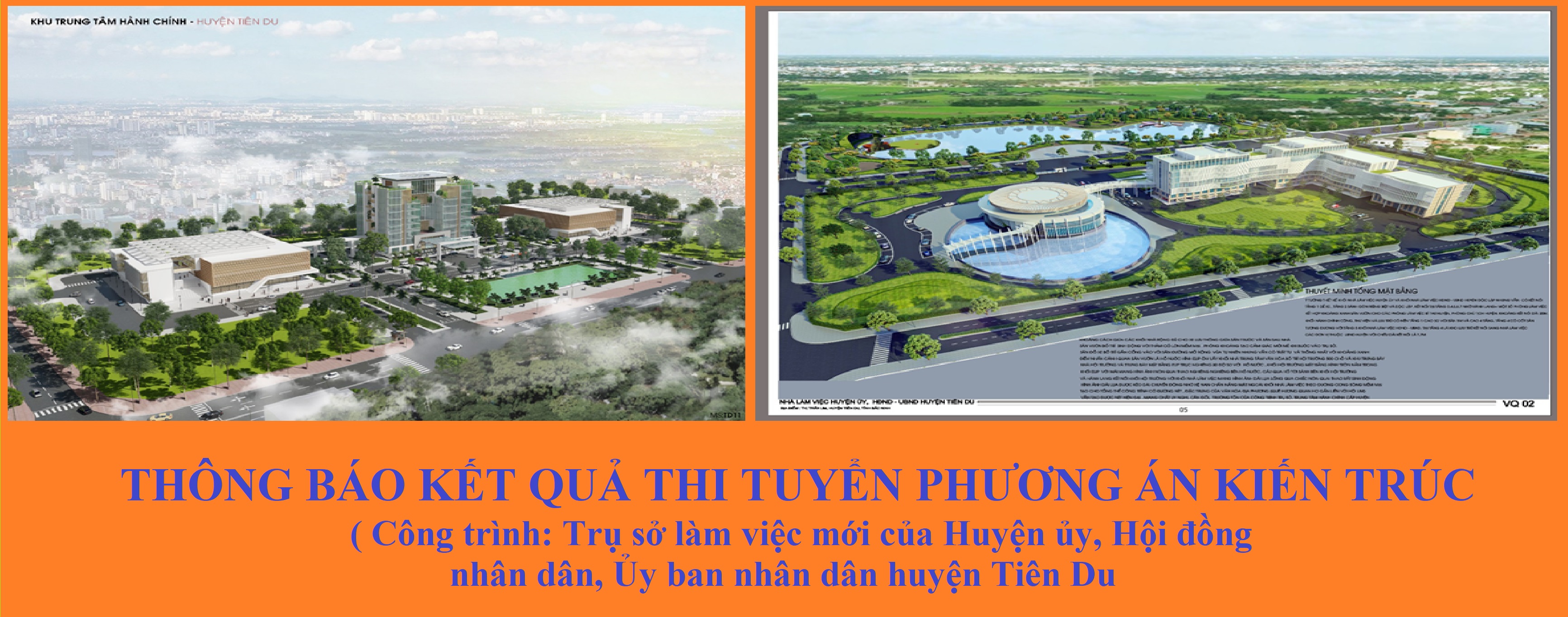 Kết quả thiết kế trụ sở làm việc mới huyện Tiên Du
